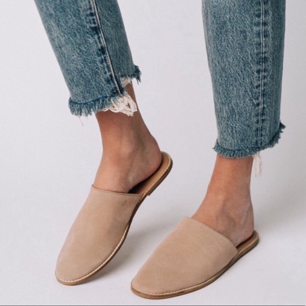 Free People Coronada Suede Mules/Slides